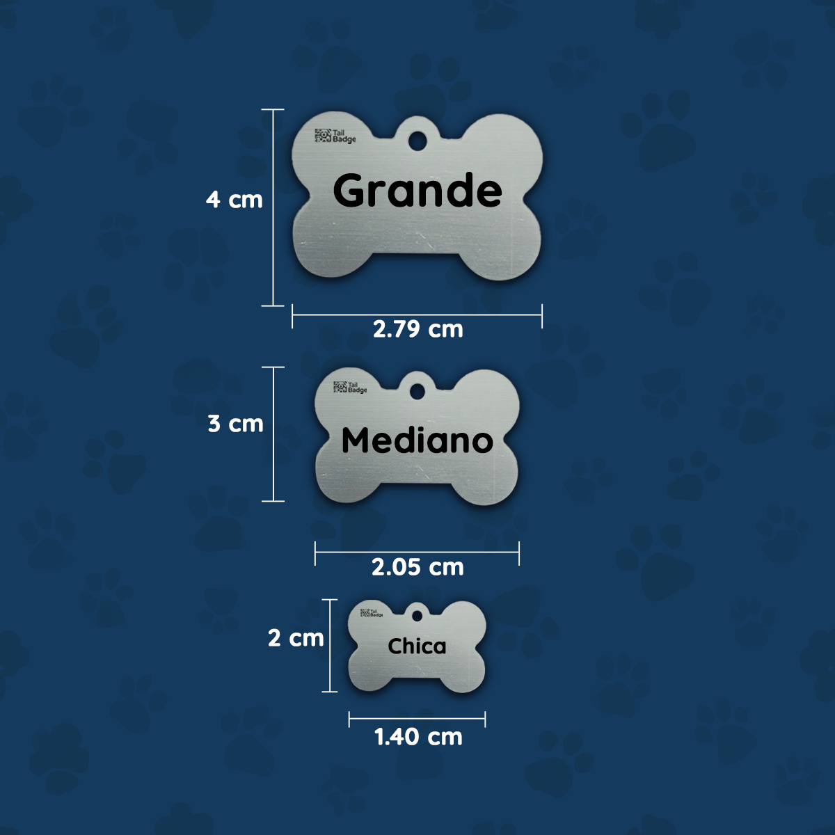 BONE-SHAPED PET TAG