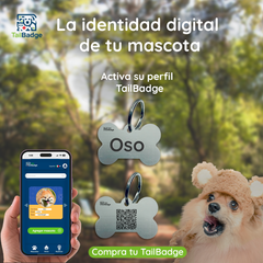 BONE-SHAPED PET TAG