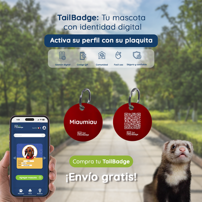 CIRCULAR PET TAG (ALUMINUM)