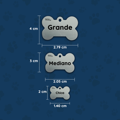 BONE-SHAPED PET TAG