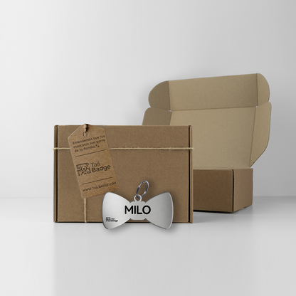 BOW-SHAPED PET TAG