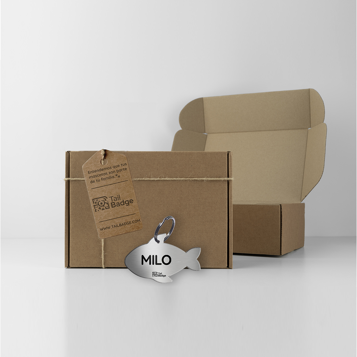FISH-SHAPED PET TAG